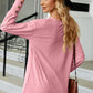 V-Neck Lantern Sleeve T-Shirt