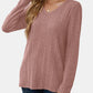 V-Neck Long Sleeve T-Shirt