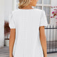 Eyelet Puff Sleeve T-Shirt