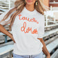 TOUCH DOWN Mock Neck Short Sleeve Knit Top