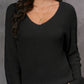 V-Neck Drop Shoulder Sweater