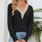 V-Neck Long Sleeve T-Shirt