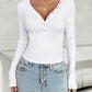 V-Neck Long Sleeve T-Shirt