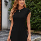 Round Neck Cap Sleeve Mini Dress