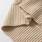 Checkered Round Neck Dropped Shoulder Sweater