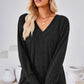 V-Neck Dropped Shoulder T-Shirt