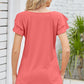 Square Neck Flutter Sleeve T-Shirt