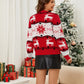 Christmas Pattern Round Neck Long Sleeve Sweater