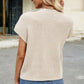 Round Neck Short Sleeve Sweater