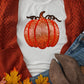 Full Size Sequin Pumpkin Round Neck Short Sleeve T-Shirt