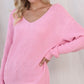 V-Neck Drop Shoulder Sweater