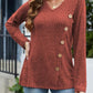 V-Neck Long Sleeve T-Shirt