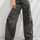 Wide Leg Jeans with Pockets