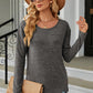 Round Neck Long Sleeve T-Shirt