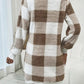 Plaid V-Neck Long Sleeve Dress