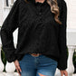 Frill Round Neck Long Sleeve Shirt