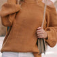 Cutout Back Cold Shoulder Long Sleeve Sweater