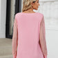 Cutout Round Neck Long Sleeve T-Shirt