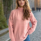 Solid Color Turtleneck Long Sleeve Sweater