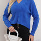 V-Neck Long Sleeve Sweater