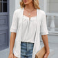 Eyelet Half Sleeve T-Shirt