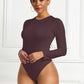 Round Neck Long Sleeve Bodysuit