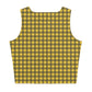 Yellow Checkered Crop Top