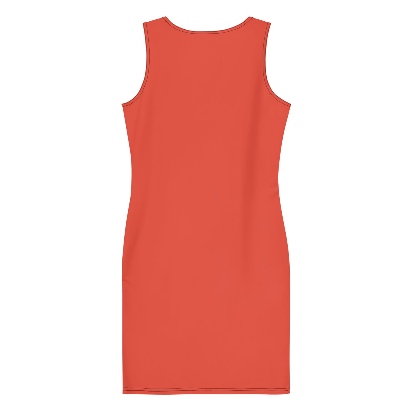 Orange Red Mini Dress