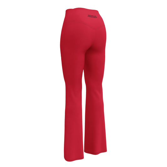 Red Flare Leggings