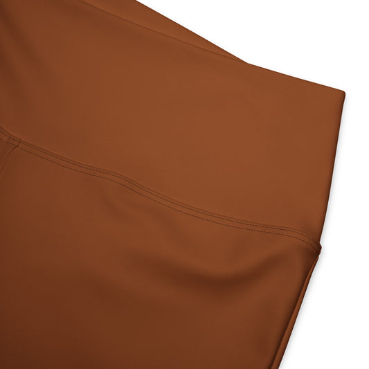 Saddle Brown Flare Leggings