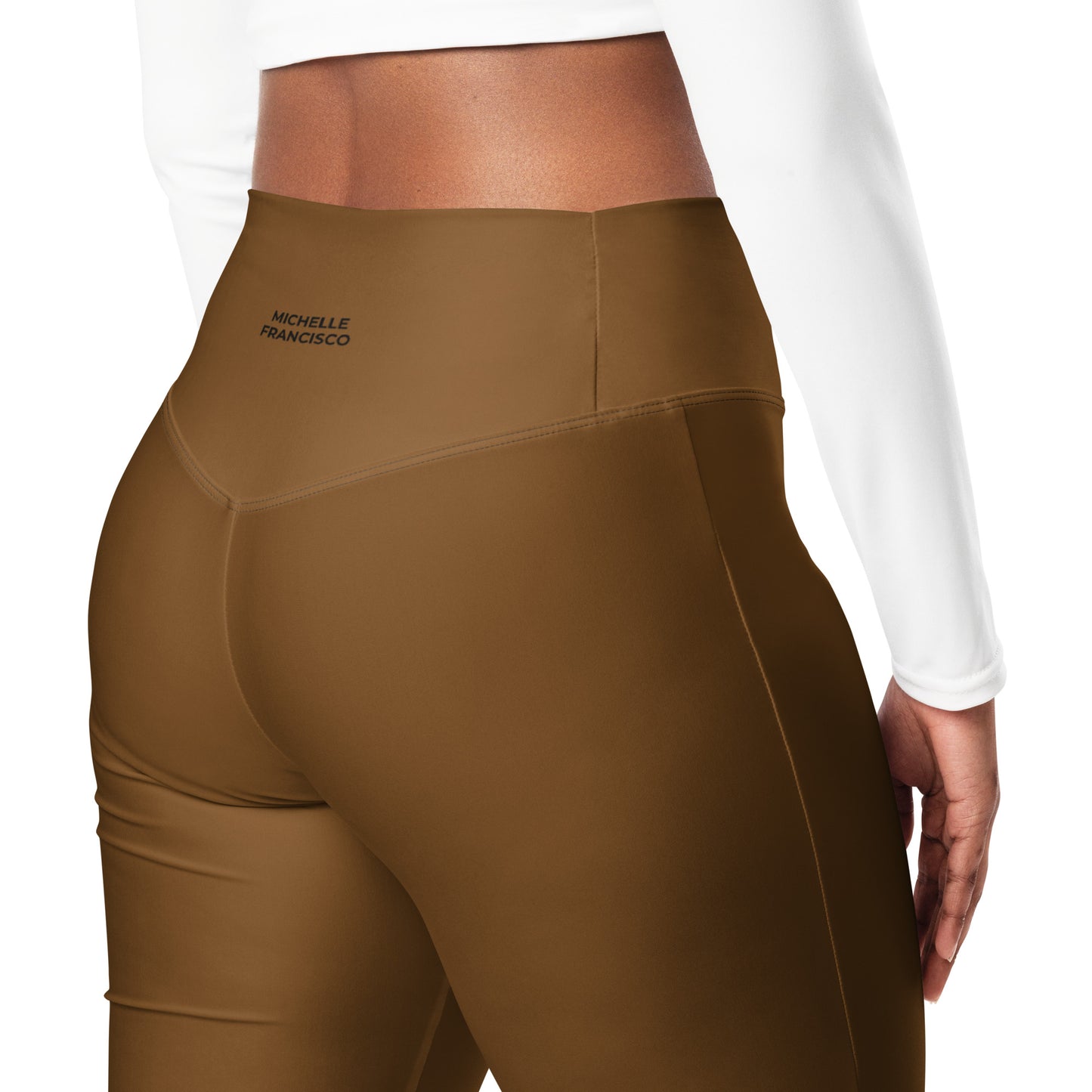 Brown Flare leggings