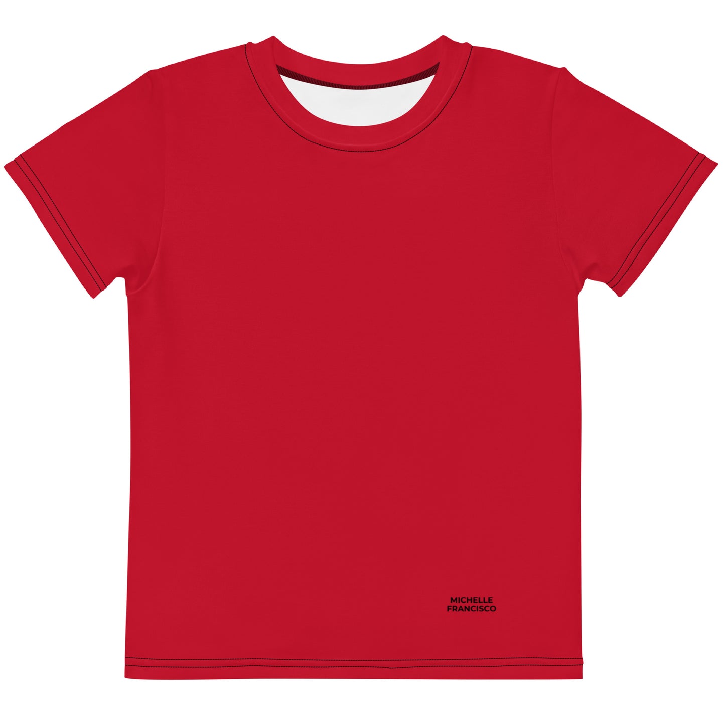 Red Kids Crew Neck T-shirt