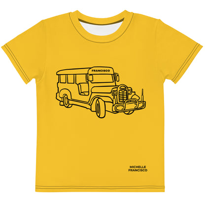 Francisco Yellow Kids Crew Neck T-shirt