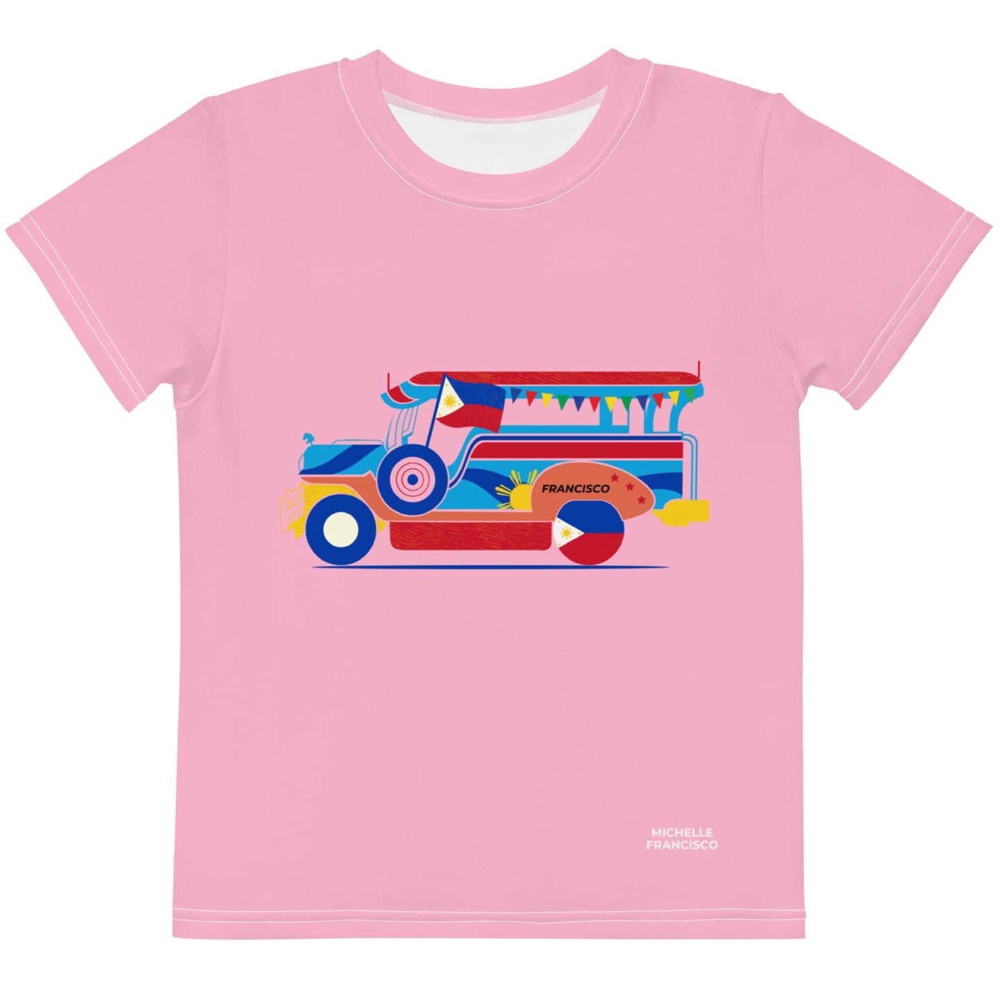 Francisco Jeepney Kids Cotton Candy Crew Neck T-shirt