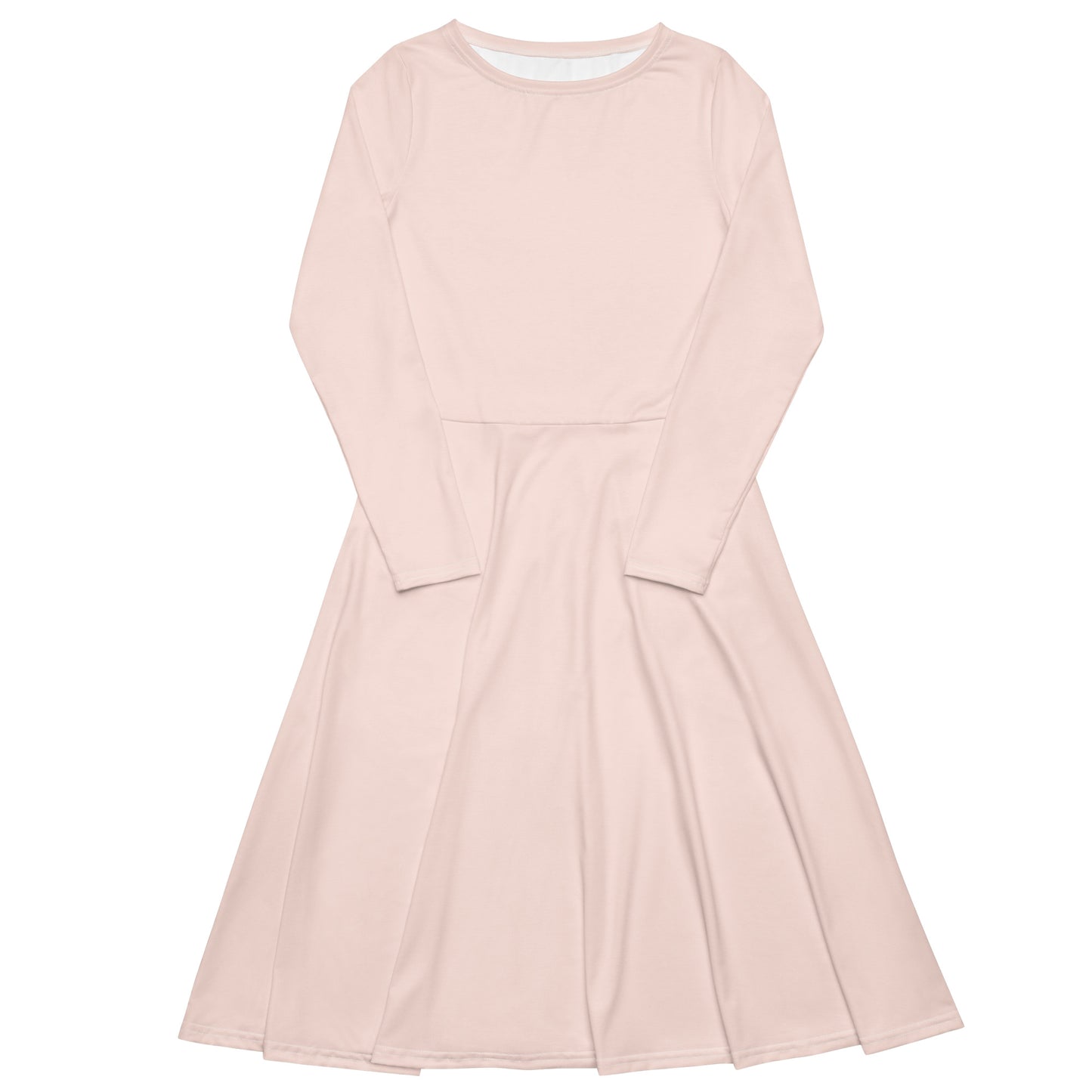 Wisp Pink Long Sleeve Midi Dress