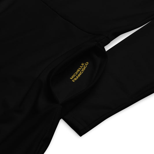 Black Long Sleeve Midi Dress