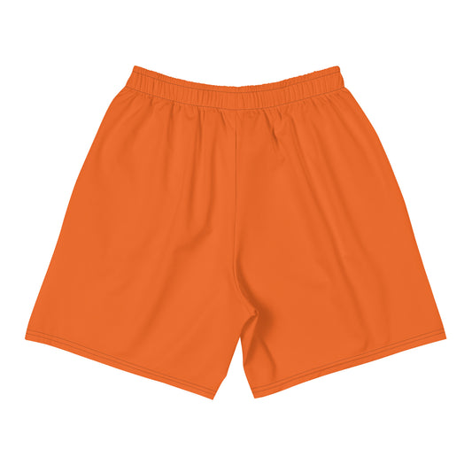 Men's Orange Athletic Shorts