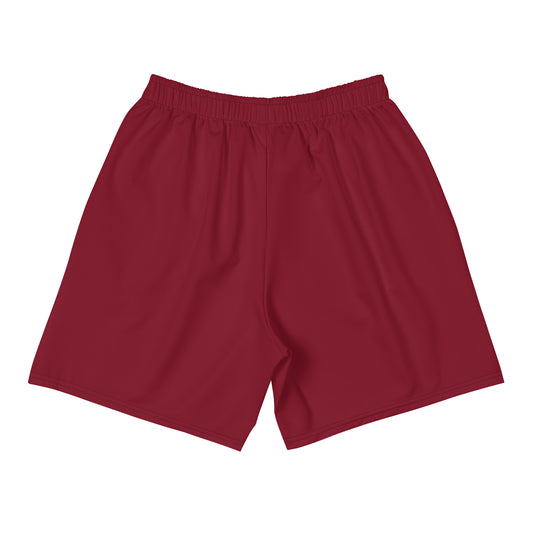 Men's Burgundy Athletic Shorts