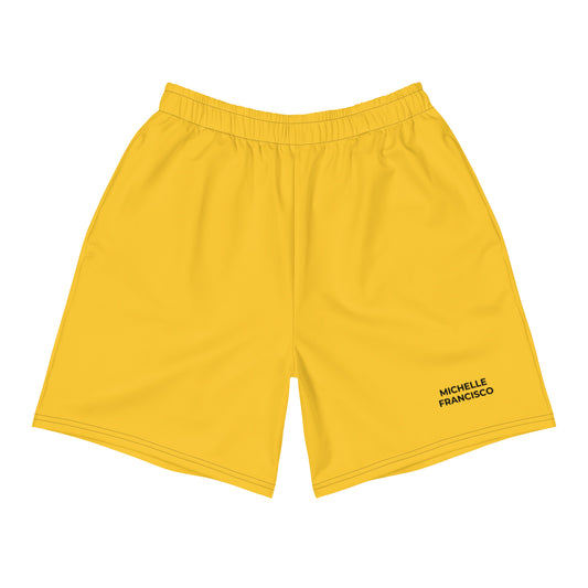 Men's Yellow Athletic Shorts