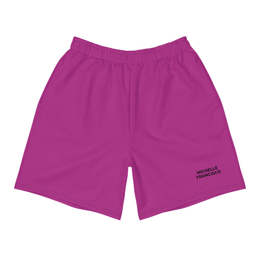 Men's Red Violet Athletic Shorts