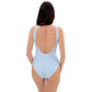 White and Blue Irises One-Piece Swimsuit