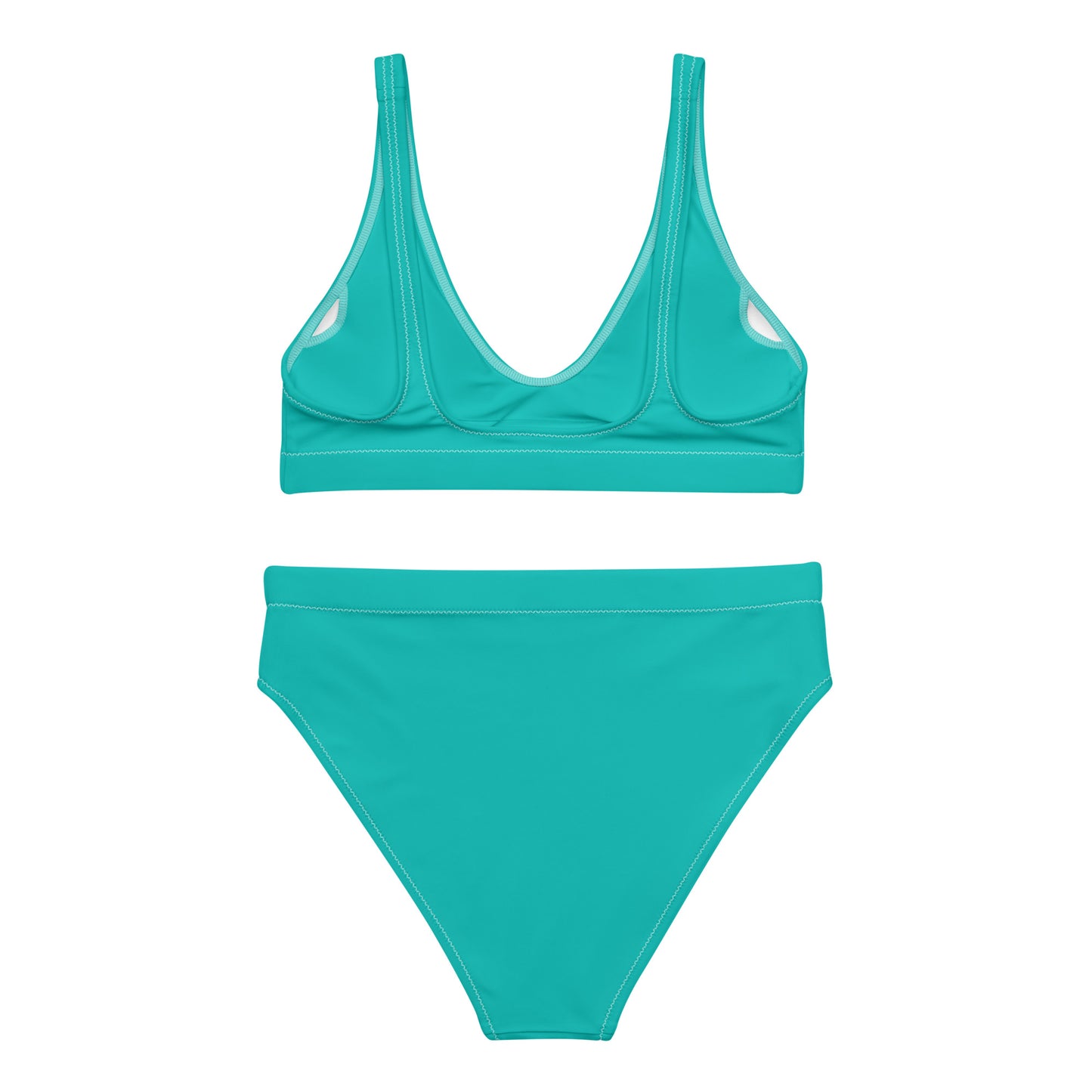 Iris Blue High-Waisted Bikini