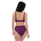 Tyrian Purple High-Waisted Bikini
