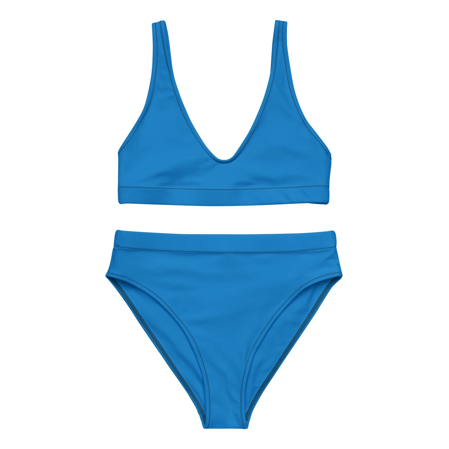 Navy Blue High-Waisted Bikini