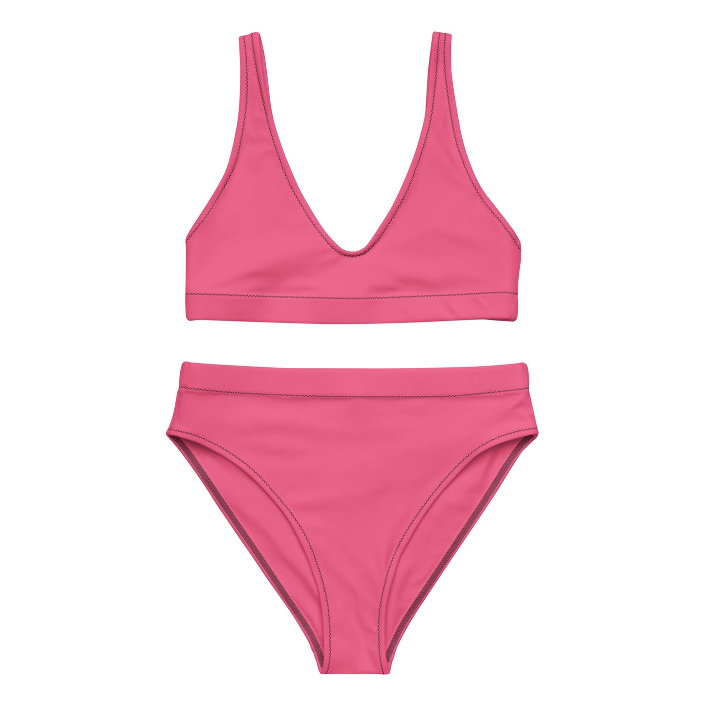 Brink Pink High-Waisted Bikini