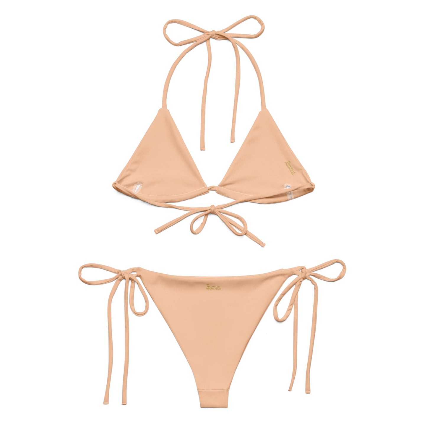 Peach String Bikini