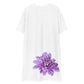 Too Much Bloom White T-shirt Dress