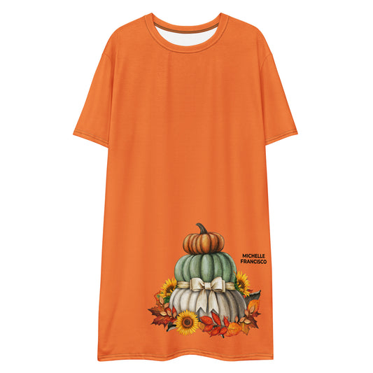 Follow The Pumpkin T-shirt Dress