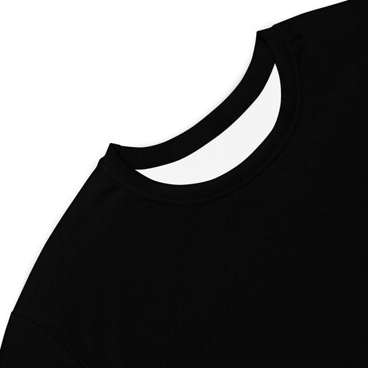 Black Floral T-shirt Dress