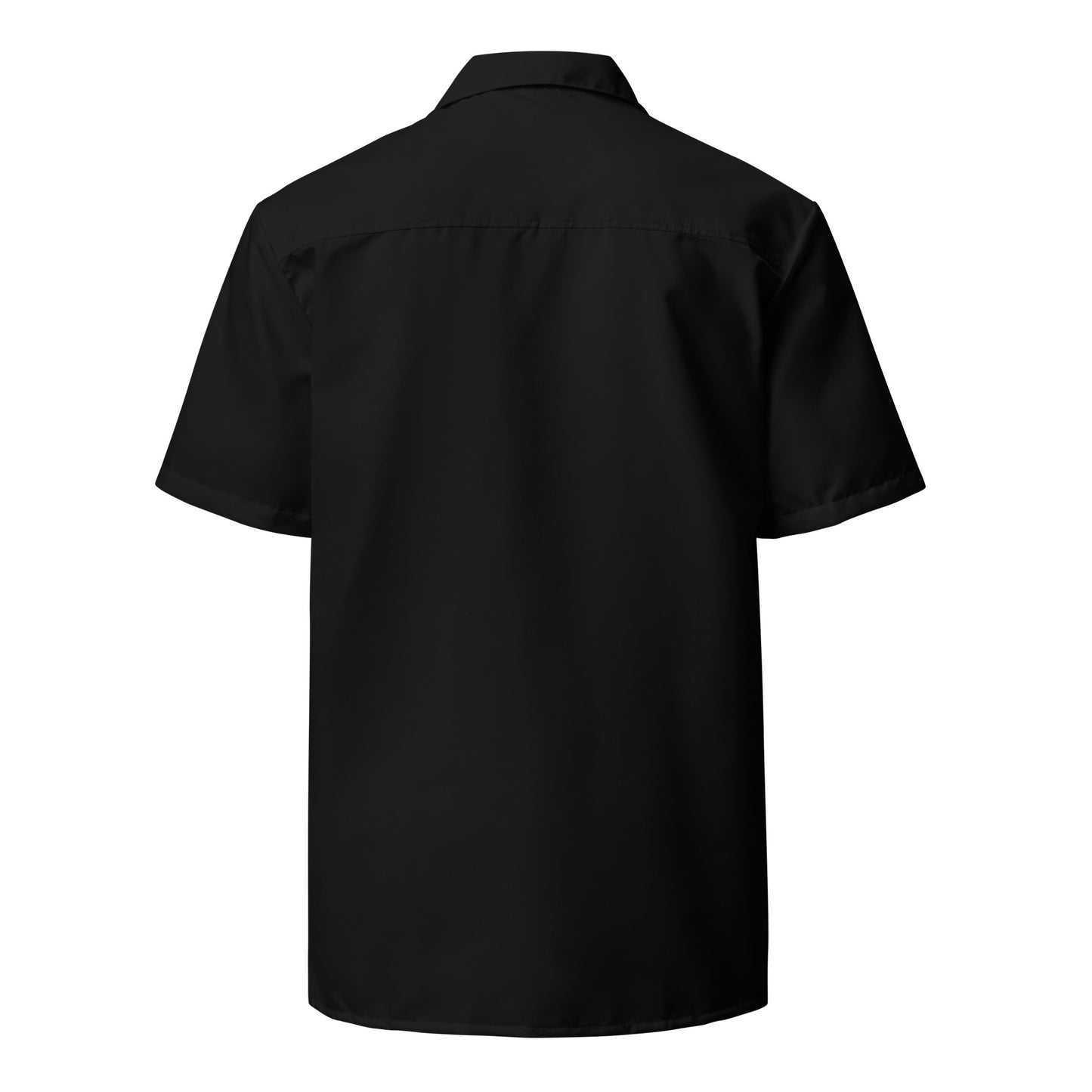 Men's Travel Black Button Shirt